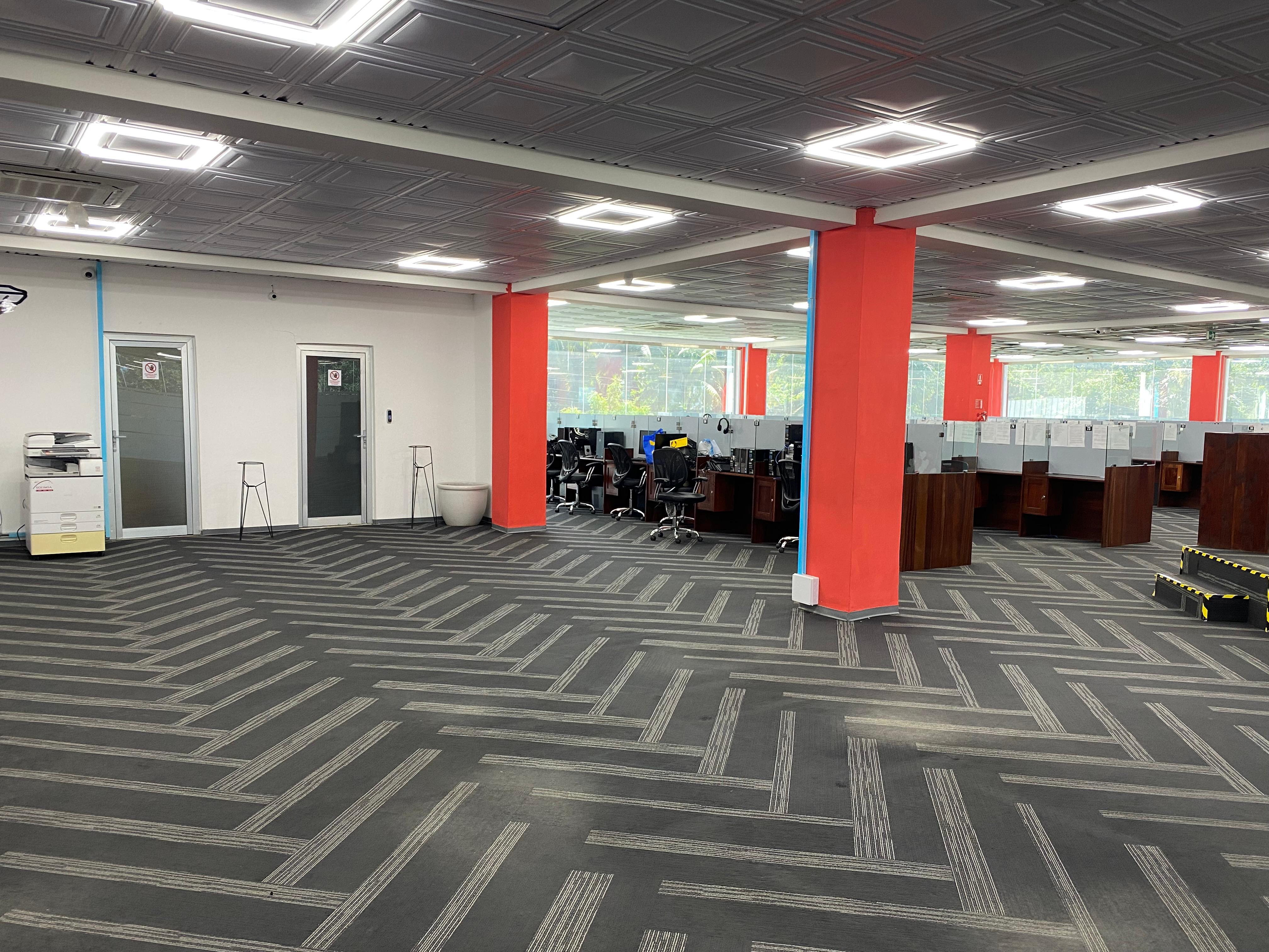 Operations floor and glass wall